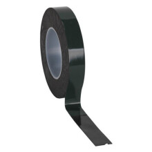 Sealey DSTG2510 Double-Sided Adhesive Foam Tape 25mm x 10 Metre Green Backing