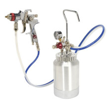 Sealey HVLP-79/P HVLP Pressure Pot System with Spray Gun & Hoses 1.7mm Set-Up