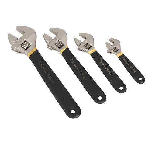 Sealey Sealey AK9935 4pc Adjustable Wrench Set Ni-Fe Finish
