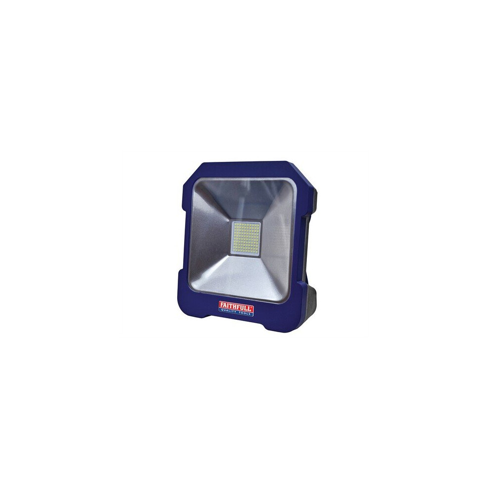 Faithfull Power Plus FPPSLTL20 SMD LED Task Light with Power Take Off 20 Watt 240 Volt