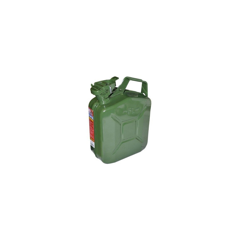 Faithfull FAIAUJERRY5 Green Jerry Can - Metal 5 Litre