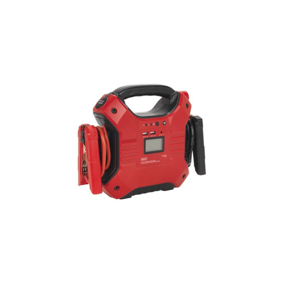 Sealey SL32S Jump Starter Power Pack Lithium Iron Phosphate (LiFePo4) 12/24V 1200/600 Peak Amps