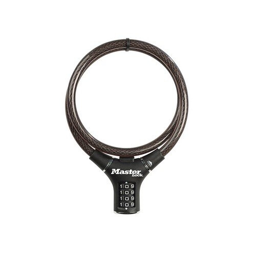 Master Lock Master Lock 8229E Black Steel Rigid Combination Cable 0.9m x 12mm