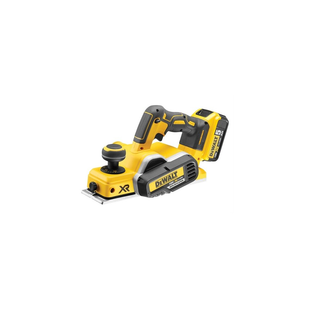 DeWalt DCP580P2-GB XR Brushless Planer 18 Volt 2 x 5.0Ah Li-Ion