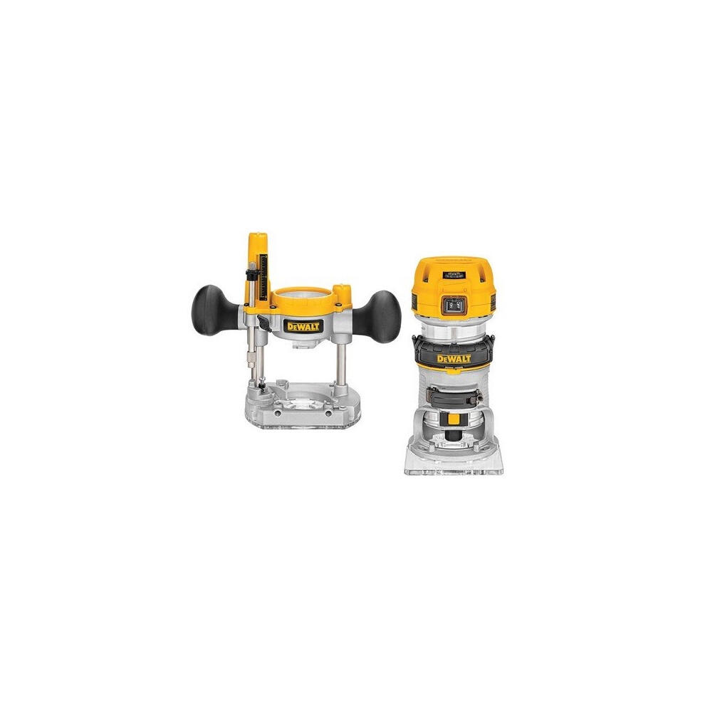 DeWalt D26204K Plunge Fixed Base Premium Router 8mm 1/4" 900 Watt 240 Volt