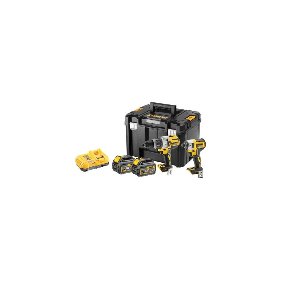 DEWALT DEWDCK276T2T FlexVolt Twin Pack 18 Volt 2 x 18/54 Volt 6.0/2.0Ah Li-Ion