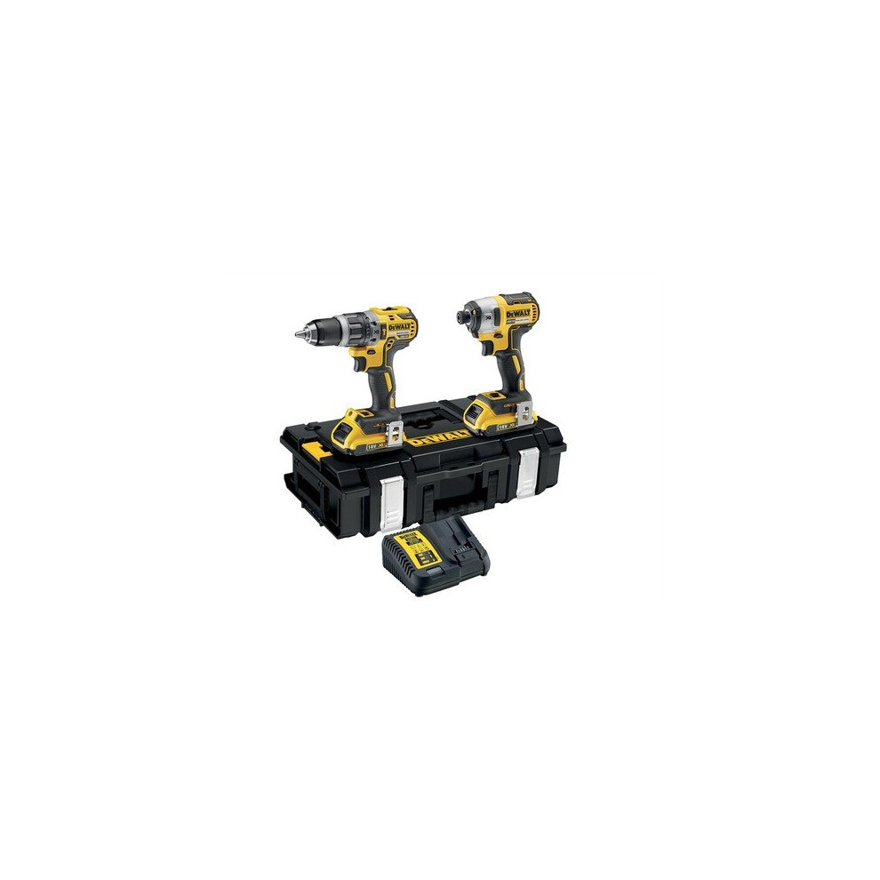 DeWalt DCK266D2-GB XR Brushless Twin Pack 18 Volt 2 x 2.0Ah Li-Ion