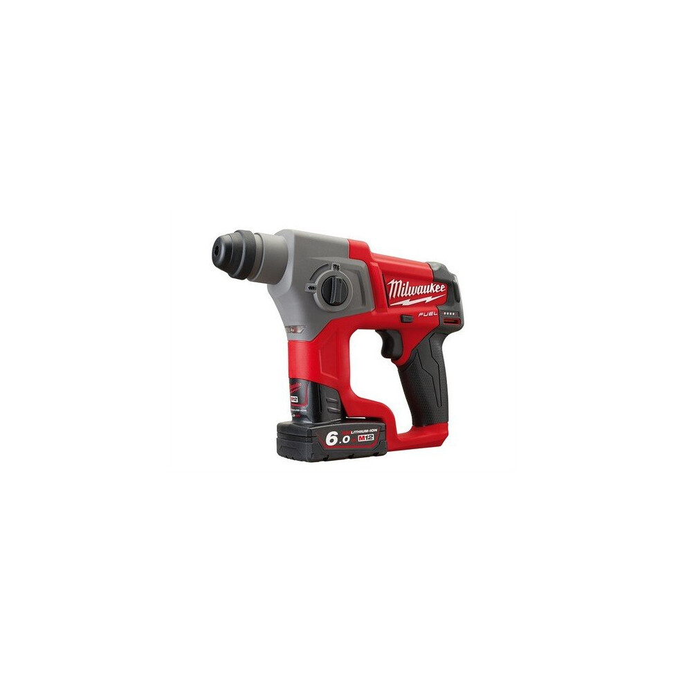 Milwaukee 4933451907 M12 CH-602X Fuel SDS Hammer 12 Volt 2 x 6.0Ah Li-Ion