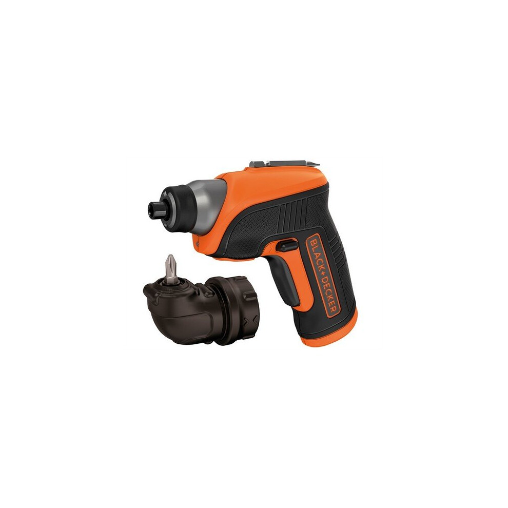 Black & Decker CS3652LC-GB Cordless Screwdriver & Right Angle Attachment 3.6 Volt Li-Ion