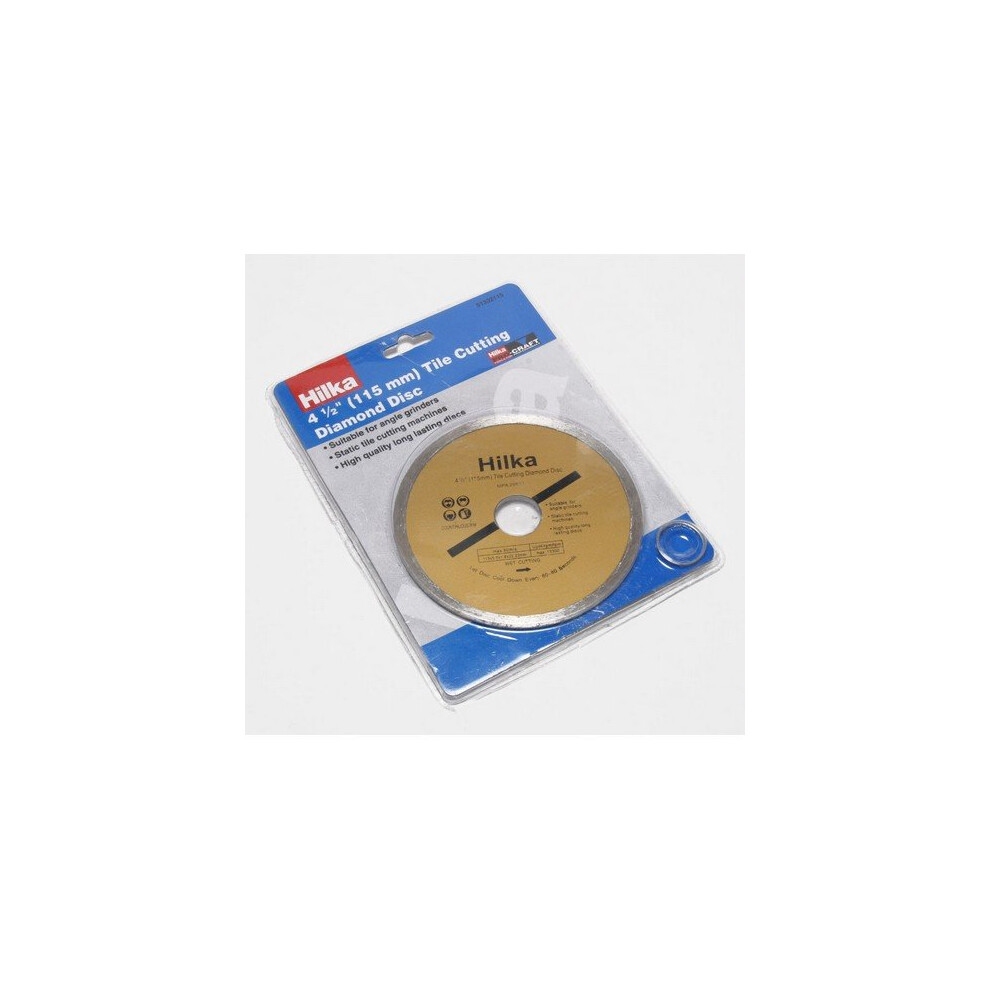 Hilka 51302115 Tile Cutting Diamond Disc 4.1/2" (115mm)