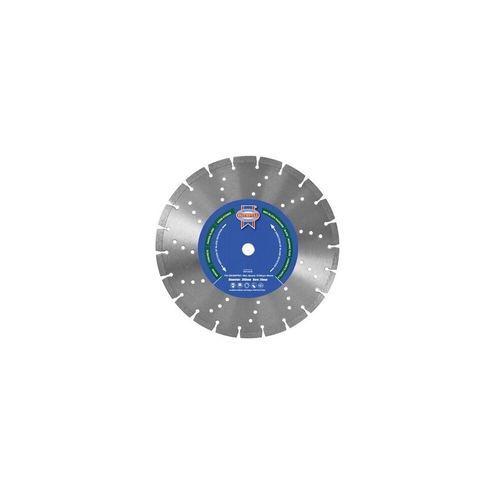 Faithfull FAIDB300PRO Professional Diamond Blade 300mm x 20mm
