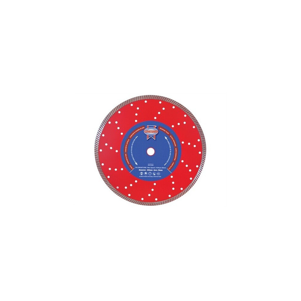 Faithfull FAIDB125TURB Turbo Cut Diamond Blade 125mm x 22mm