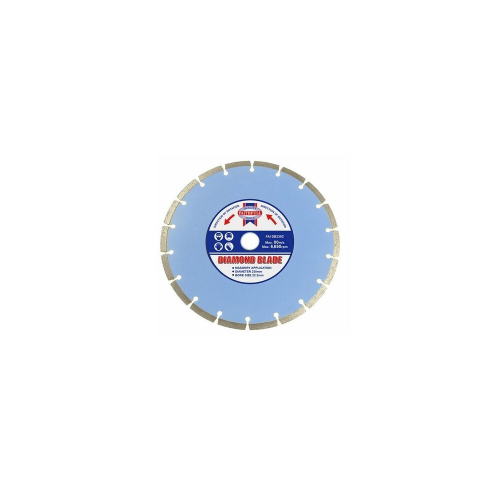 Faithfull FAIDB230C Contract Diamond Blade 230mm x 22.2mm