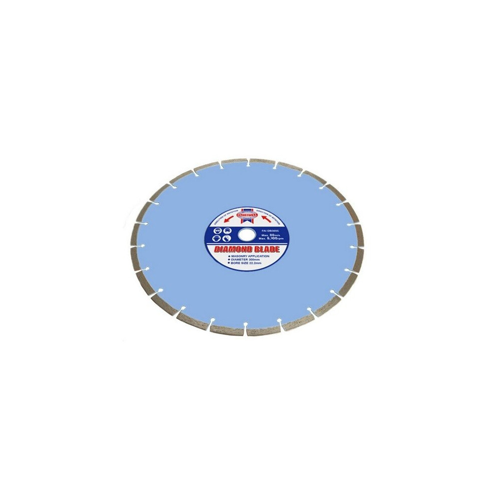 Faithfull FAIDB300C Contract Diamond Blade 300mm x 20mm Bore