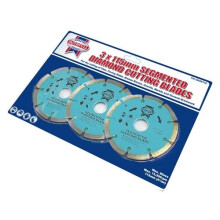 Faithfull FAIDBSET3C Contract Diamond Blade Set of 3 115mm x 22.2mm