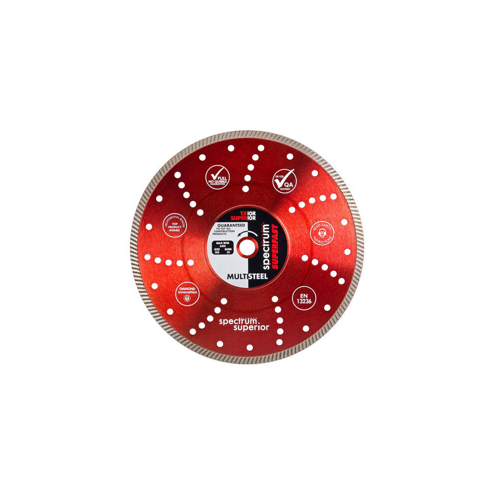 B&Q - Spectrum Superior Turbo Dia Blade Multi-Steel 230-22.23mm - Image 9