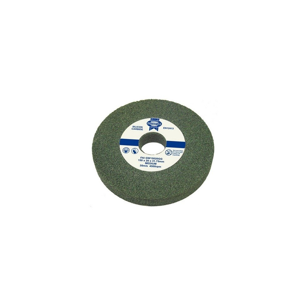 Faithfull FAIGW15016GG General Purpose Grinding Wheel 150mm x 16mm Green Grit