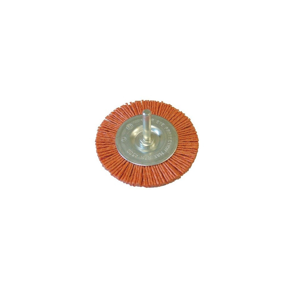 Faithfull Faiwbn75c Nylon Wheel Flat 75Mm X 6Mm Shank