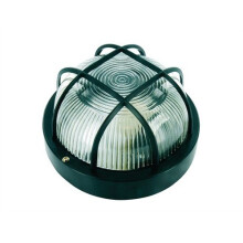 Byron BYRBE100Z Black Plastic Bulkhead Light - No Bulb