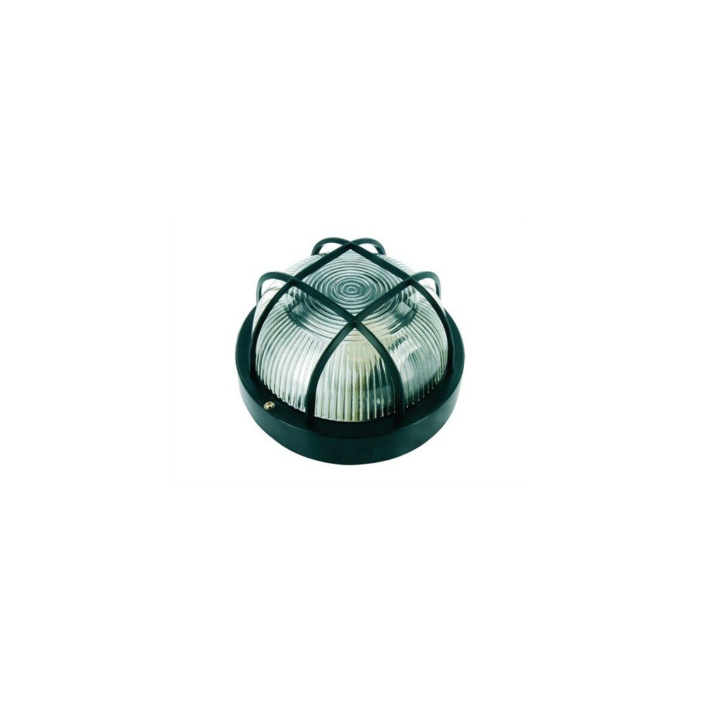 Byron BYRBE100Z Black Plastic Bulkhead Light - No Bulb