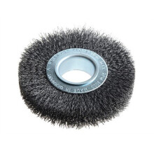 Lessmann 323.162 Wheel Brush D100mm x W20-22 x 30 Bore Set 1 Steel Wire 0.30