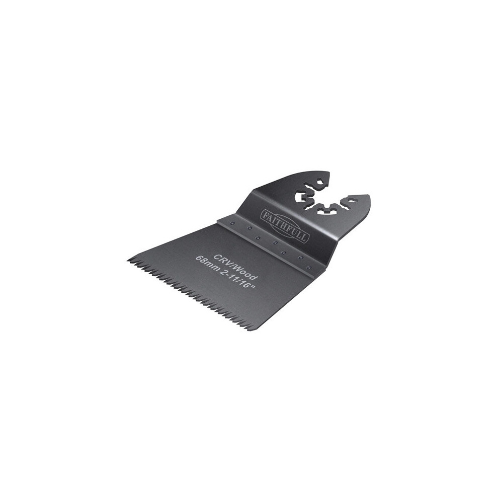 Faithfull FAIMFW68GB Multi-Functional Tool Flush Wood Blade Ground Set 68mm Pack of 5