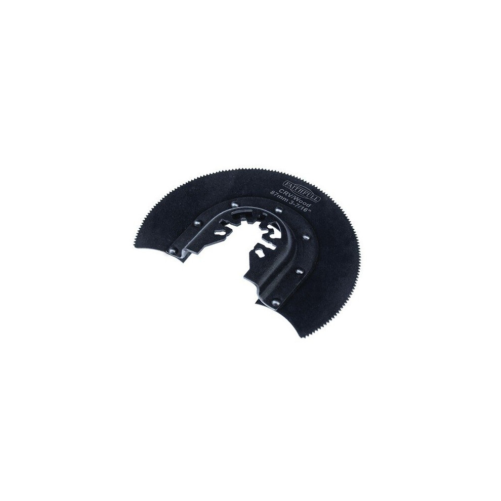 Faithfull Faimfw87w Multi-Functional Tool Crv Radial Blade Wood Wavy Set 87Mm