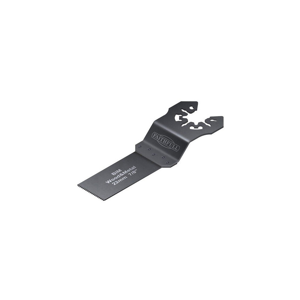 Faithfull Faimfwm22 Multi-Functional Tool Bi-Metal Flush Cut Wood/Metal Blade 22Mm