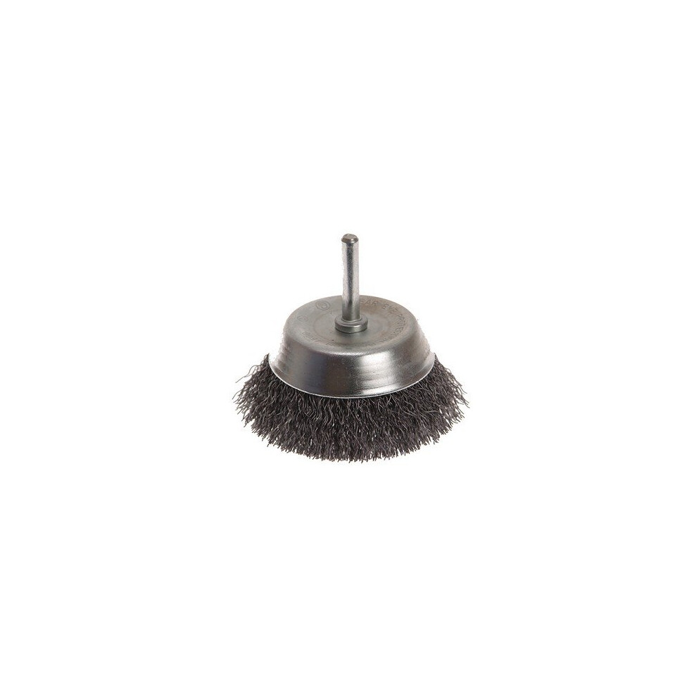 Faithfull FAIWBS75 Wire Cup Brush 75mm x 6mm Shank 0.30mm