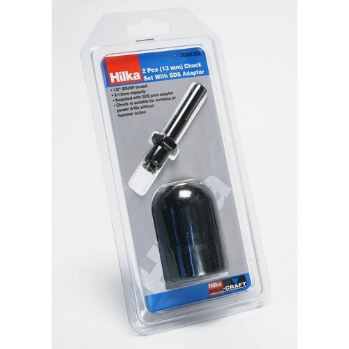 Hilka Hilka 38361302 13mm Keyless Chuck Set with SDS Plus Adapter