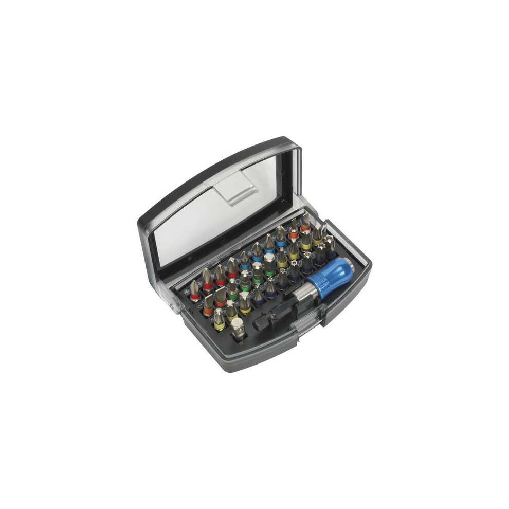 Sealey Siegen S01035 32Pc Colour Coded S2 Power Tool Bit Set 5051747785670
