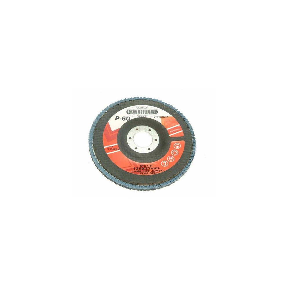 Faithfull FAIFD127F Flap Disc 127mm Fine