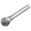 Dormer Pramet Dormer P8078.0X6.0 Solid Carbide Bright Rotary Burr Ball 8mm x 6mm 1