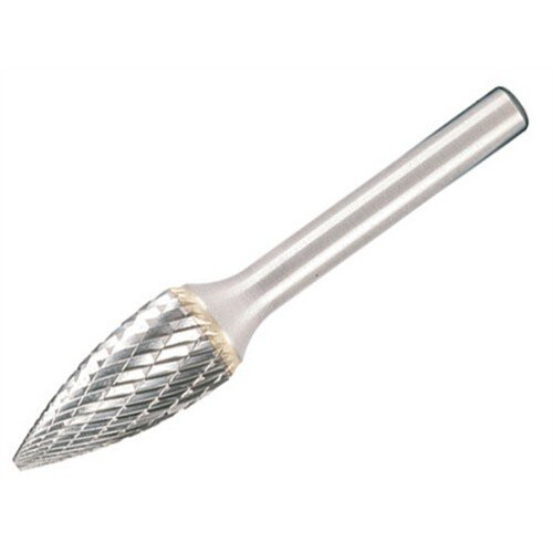 Dormer Pramet Dormer P8136.3X3.0 Solid Carbide Rotary Burr Bright Pointed Tree 6.3mm x 3mm