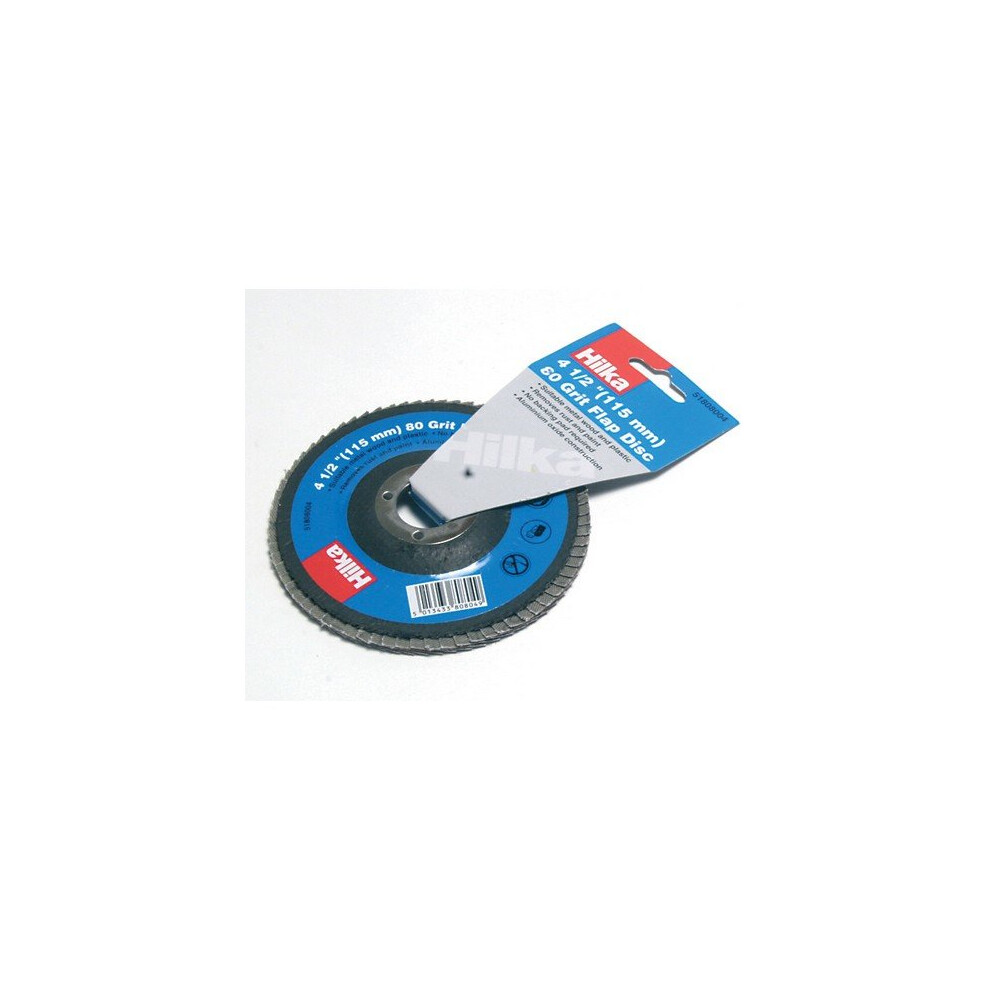 Hilka 51606004 Flap Disc 4.1/2" (115mm) 60 Grit