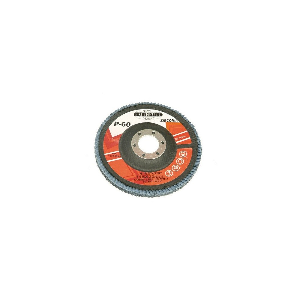 Faithfull FAIFD115F Flap Disc 115mm Fine