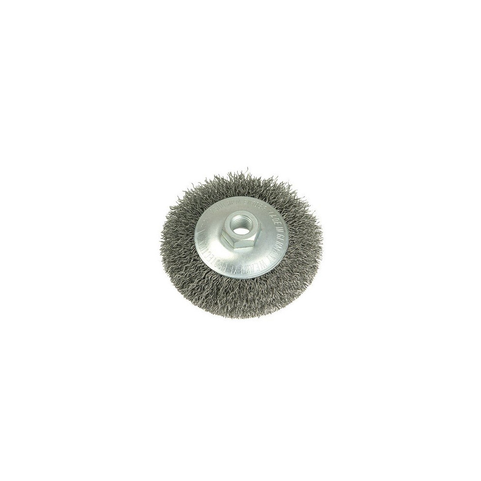 Lessmann 422.177 Conical Knot Brush 100Mm M14 X 0.35 Steel Wire 4017359044094
