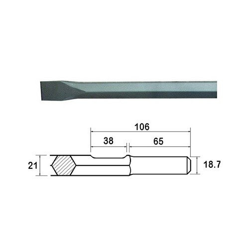 Faithfull Faithfull FAIKAGC380 Chisel 380mm Kango Shank (914118)