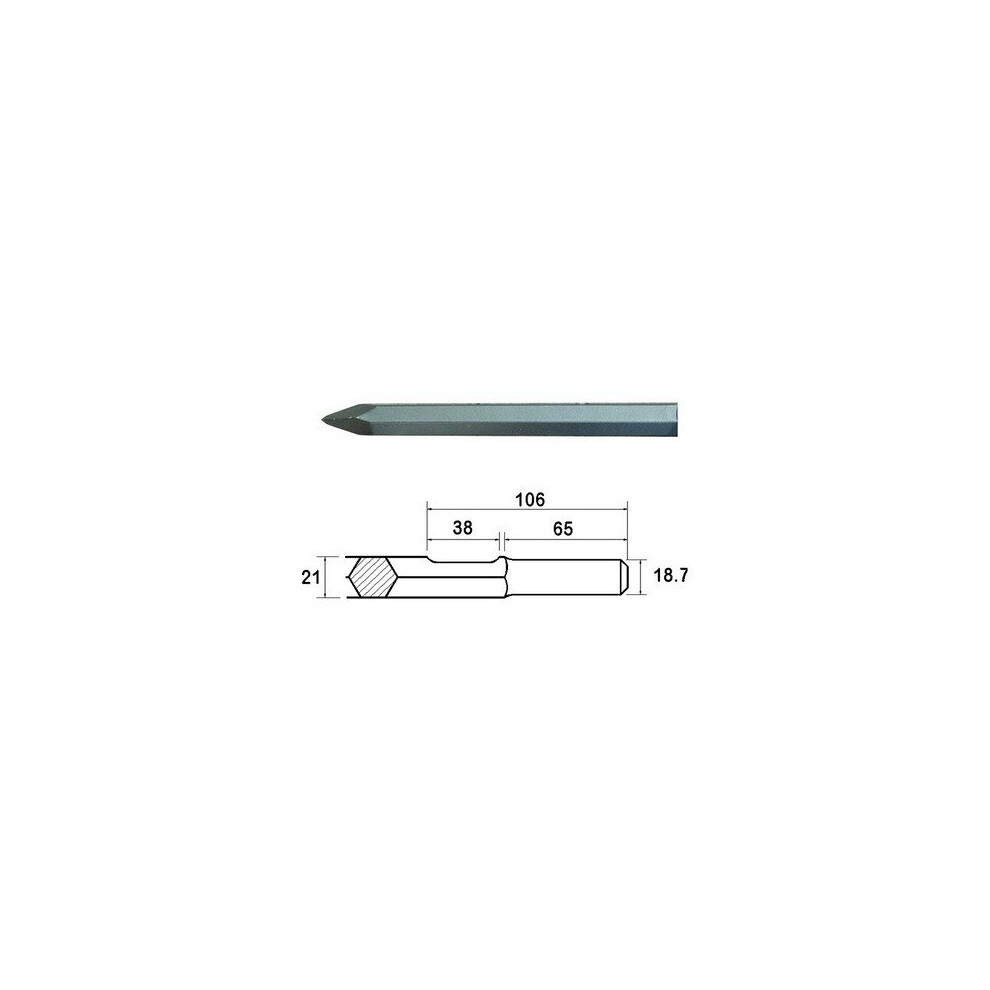Faithfull Faikagp450 Point 450Mm Kango Shank (914113)