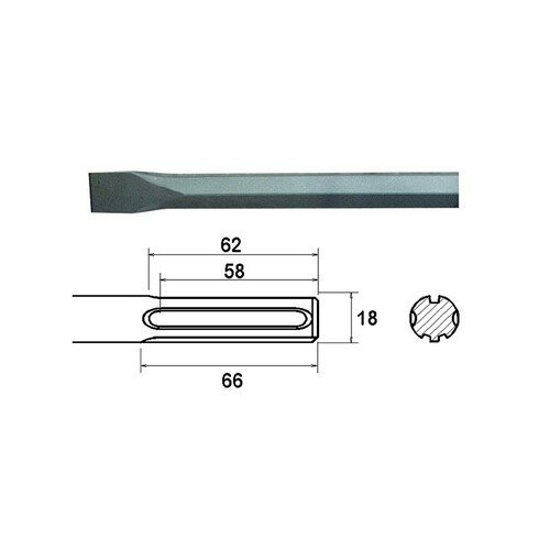 Faithfull Faithfull FAIMAXC400 SDS Max Chisel 400mm