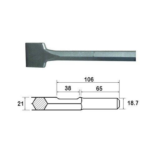 Faithfull Faithfull FAIKAGSC75 Scaling Chisel Straight 300x75mm Kango Shank