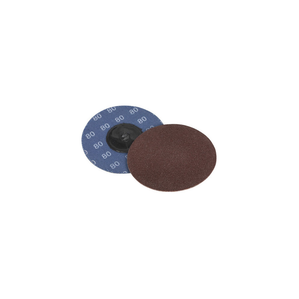 Sealey Ptcqc7580 80Grit Diameter 75Mm Quick Change Sanding Disc Pack Of 10