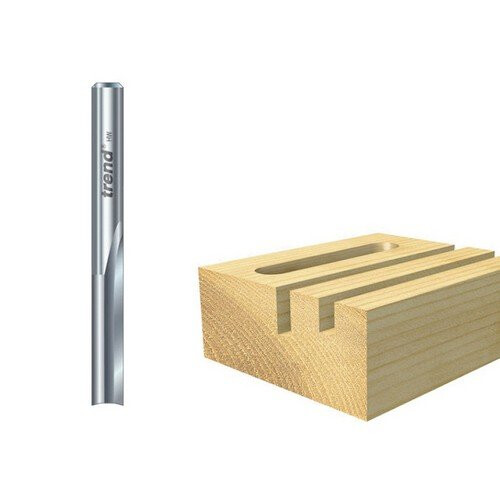 Trend Trend S3/22X1/4STC S3/22 x 1/4 Solid Two Flute Cutter 6.3mm x 25mm