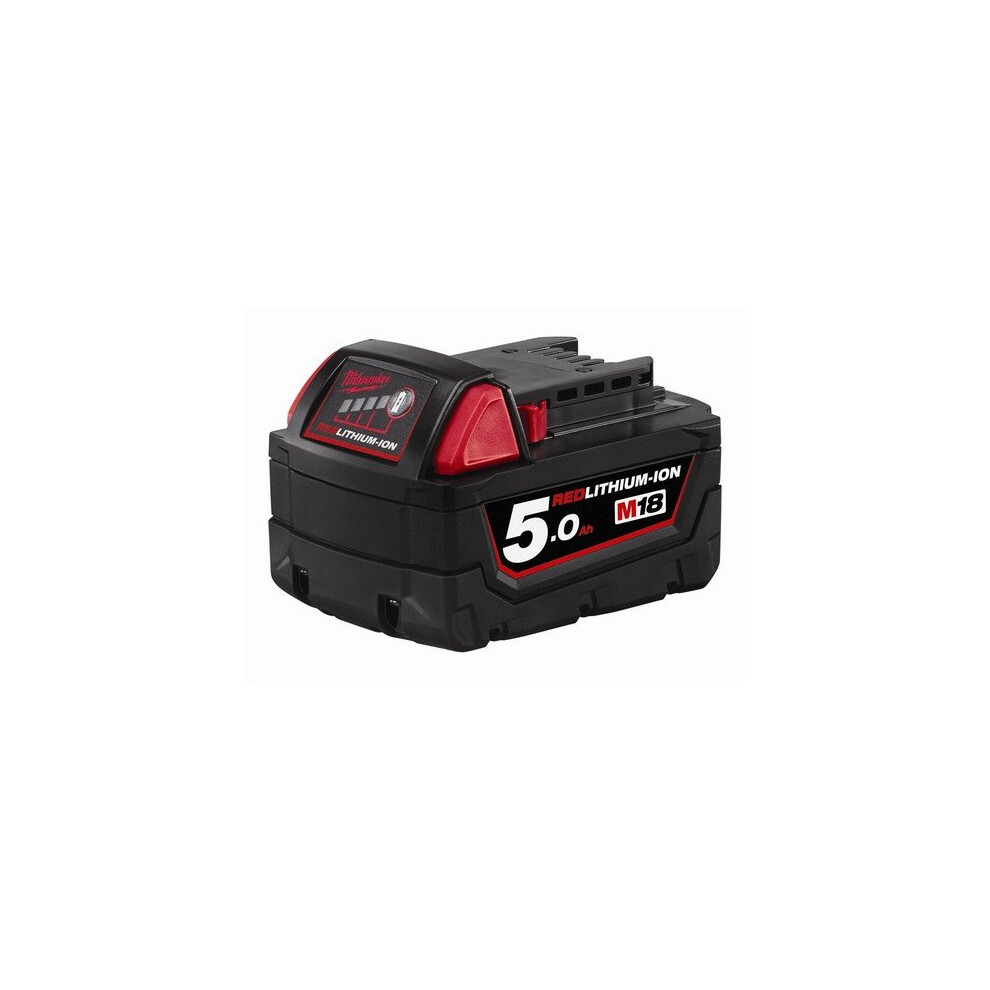 Milwaukee 4932430483 M18 B5 REDLITHIUM-ION Slide Battery Pack 18 Volt 5.0Ah Li-Ion