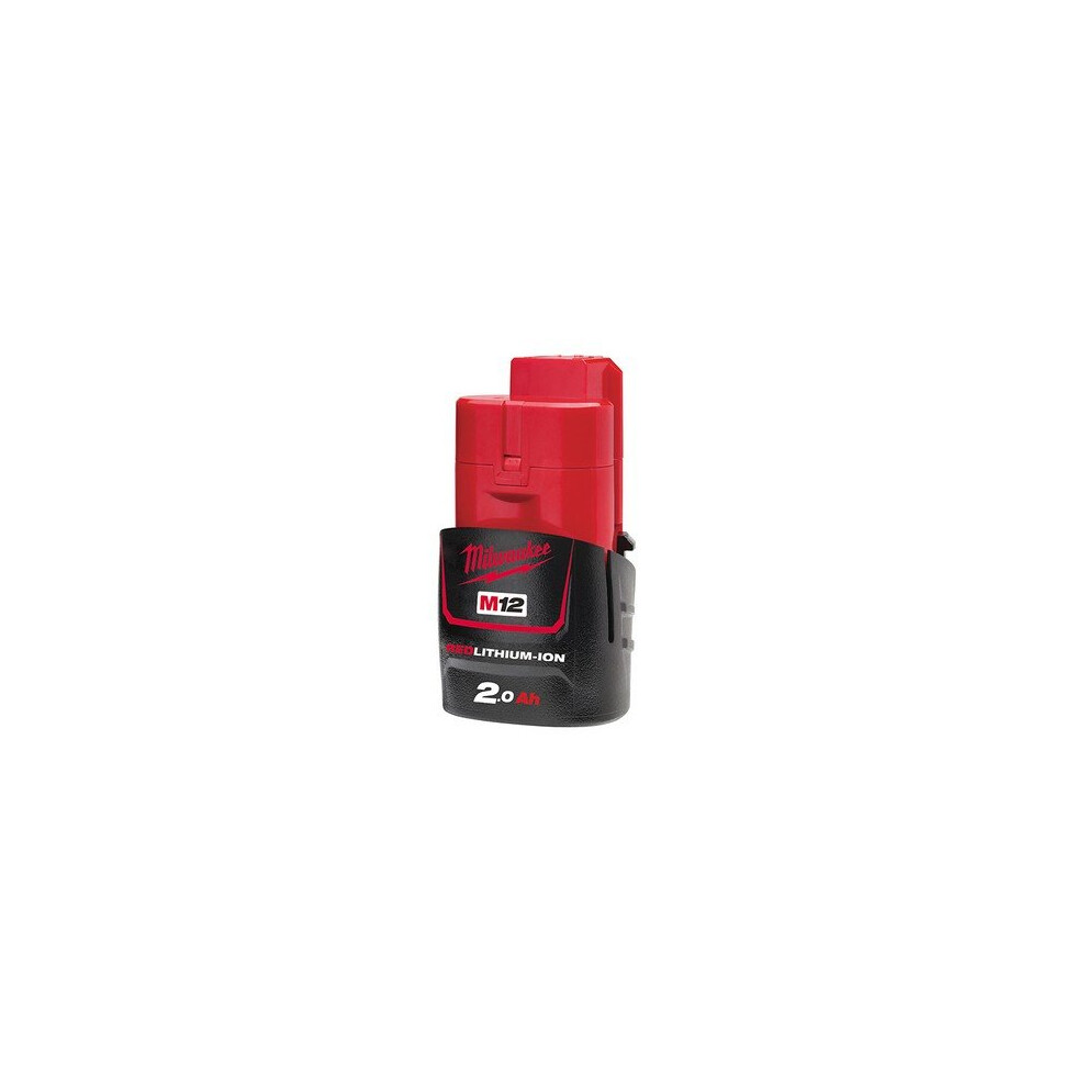 Milwaukee 4932430064 M12 B2 REDLITHIUM-ION Battery 12 Volt 2.0Ah Li-Ion