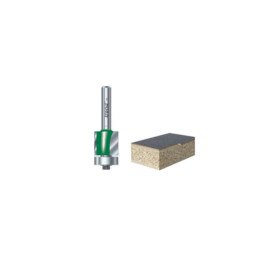 Trend C115x1/4Tc C115 X 1/4 Tct 90Â° Bearing Guided Trimmer Cutter 9.5 X 12.7Mm 5027654017258