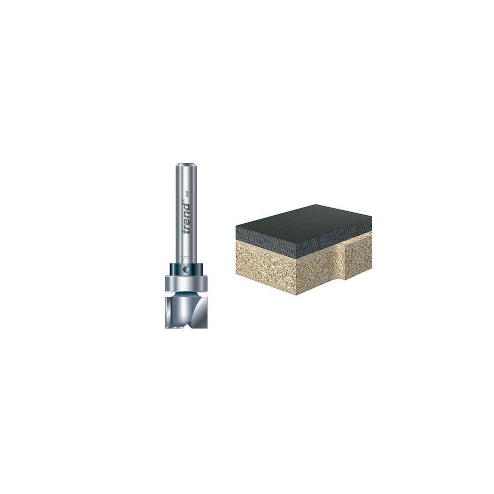 Trend 46/95X1/4Tc 46/95 X 1/4 Tct 90° Shank Mounted Template Profiler 12.7 X 25.4Mm