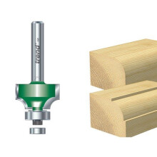 Trend C076X1/4TC C076 x 1/4 TCT Bearing Guided Ovolo & Round Over 6.3mm Radius