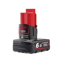 Milwaukee 4932451395 M12 B6 REDLITHIUM-ION Battery Pack 12 Volt 6.0Ah Li-Ion