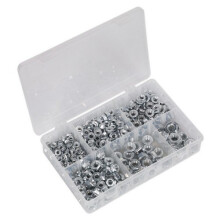 Sealey AB031FN Flange Nut Assortment 390pc M5-M12 Serrated DIN 6923 Metric